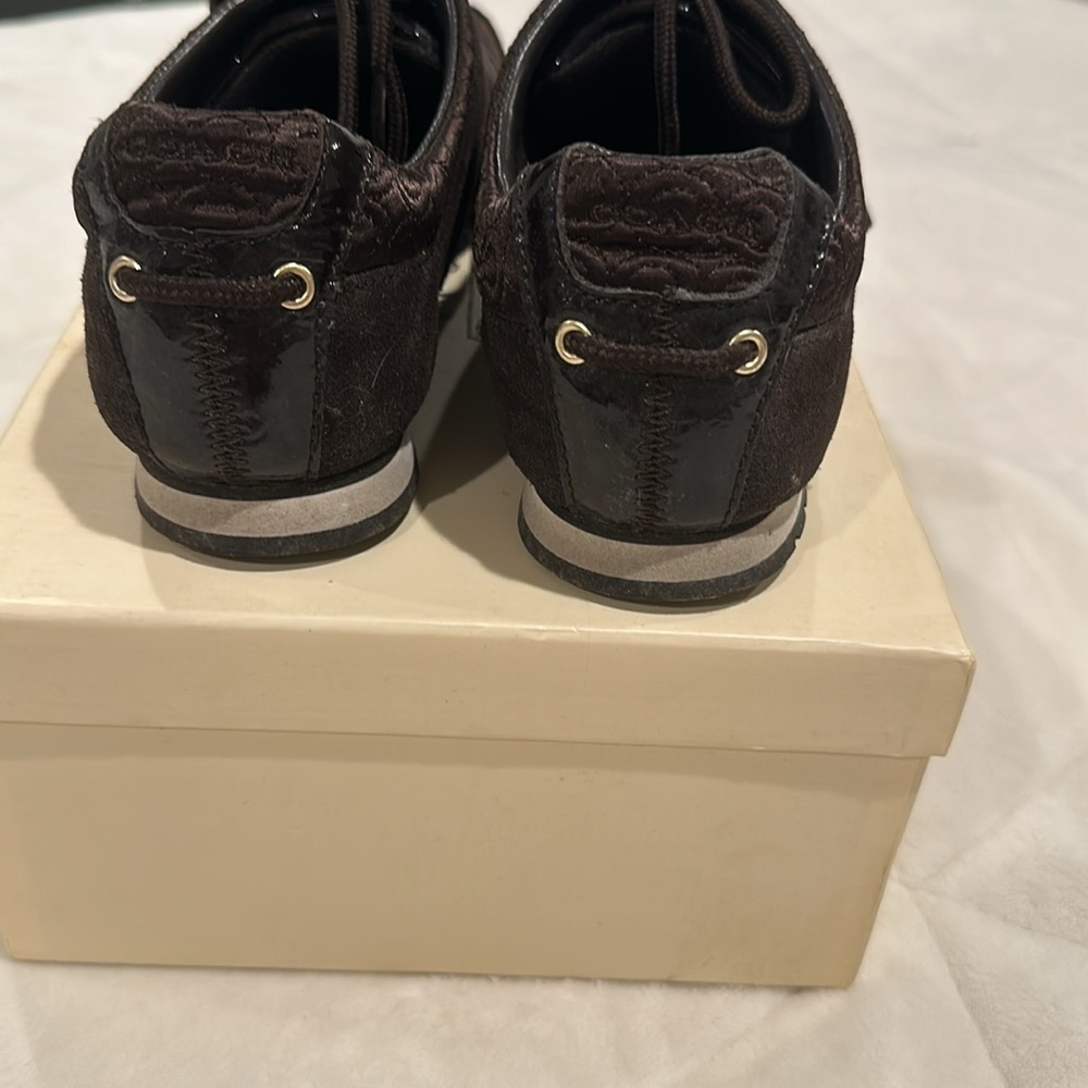 Coach Kelbie sneakers size 8 brown lace up Amazing Valentines Gift 🩷 Brand New - Picture 4 of 5